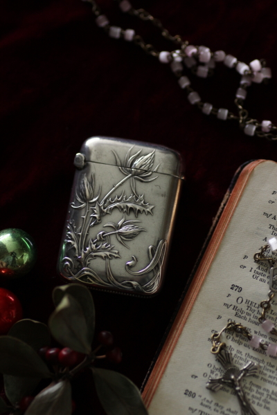 アンティークシガレットケース 真鍮 フランス 20180111 【Antiques