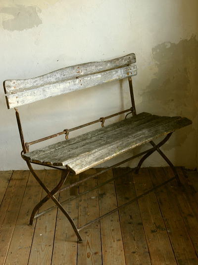 アンティークガーデンベンチ フランス 【Antiques Truffle 京都 鹿ケ谷】