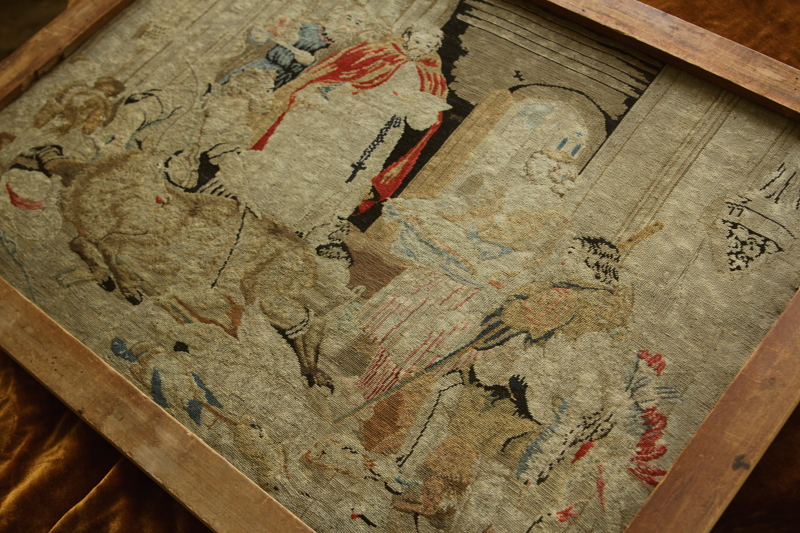 アンティークプチポワン刺繍フレーム オーストリア フランス イギリス