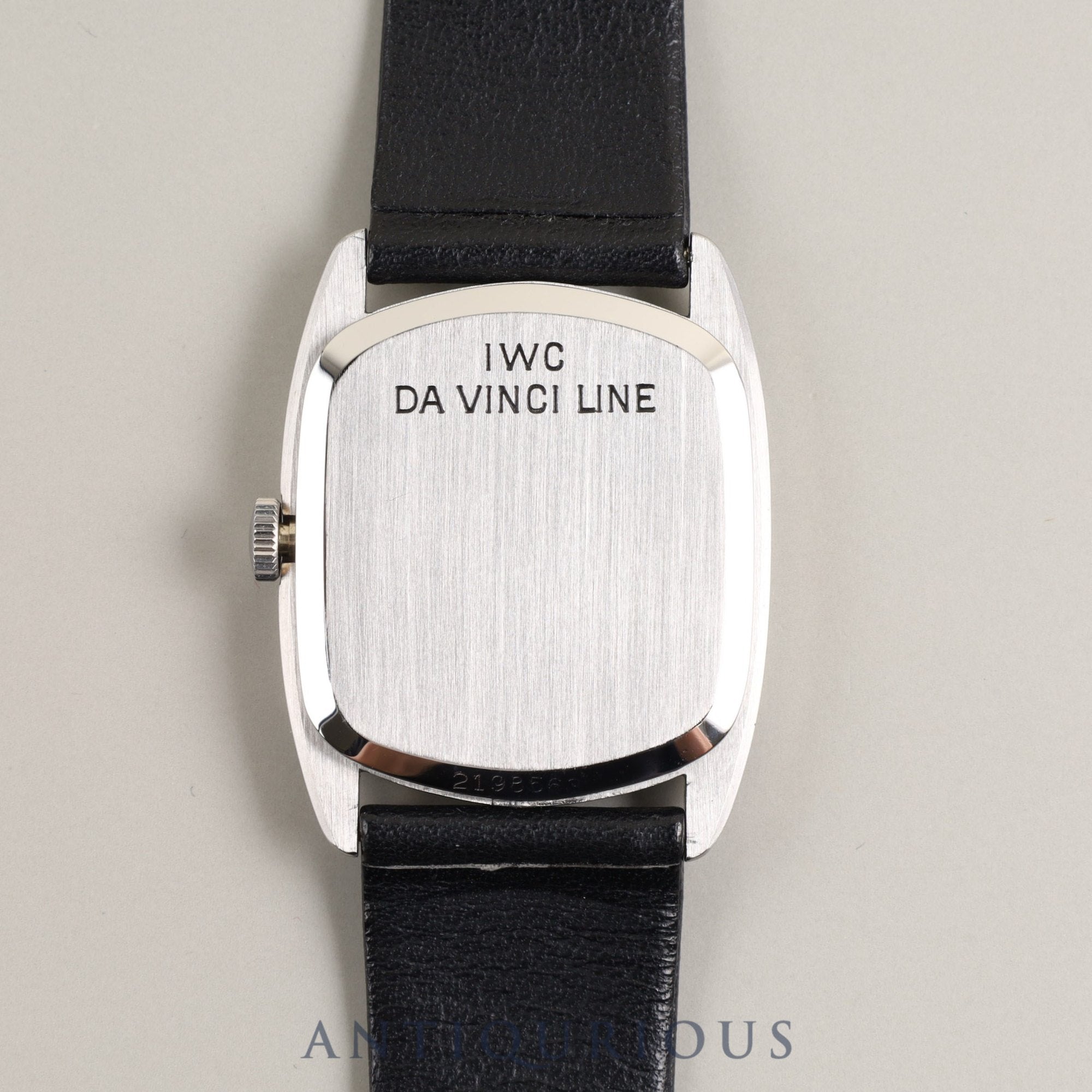 IWC ダヴィンチライン 手巻き SS 純正革ベルト 純正尾錠（SS）ブラック