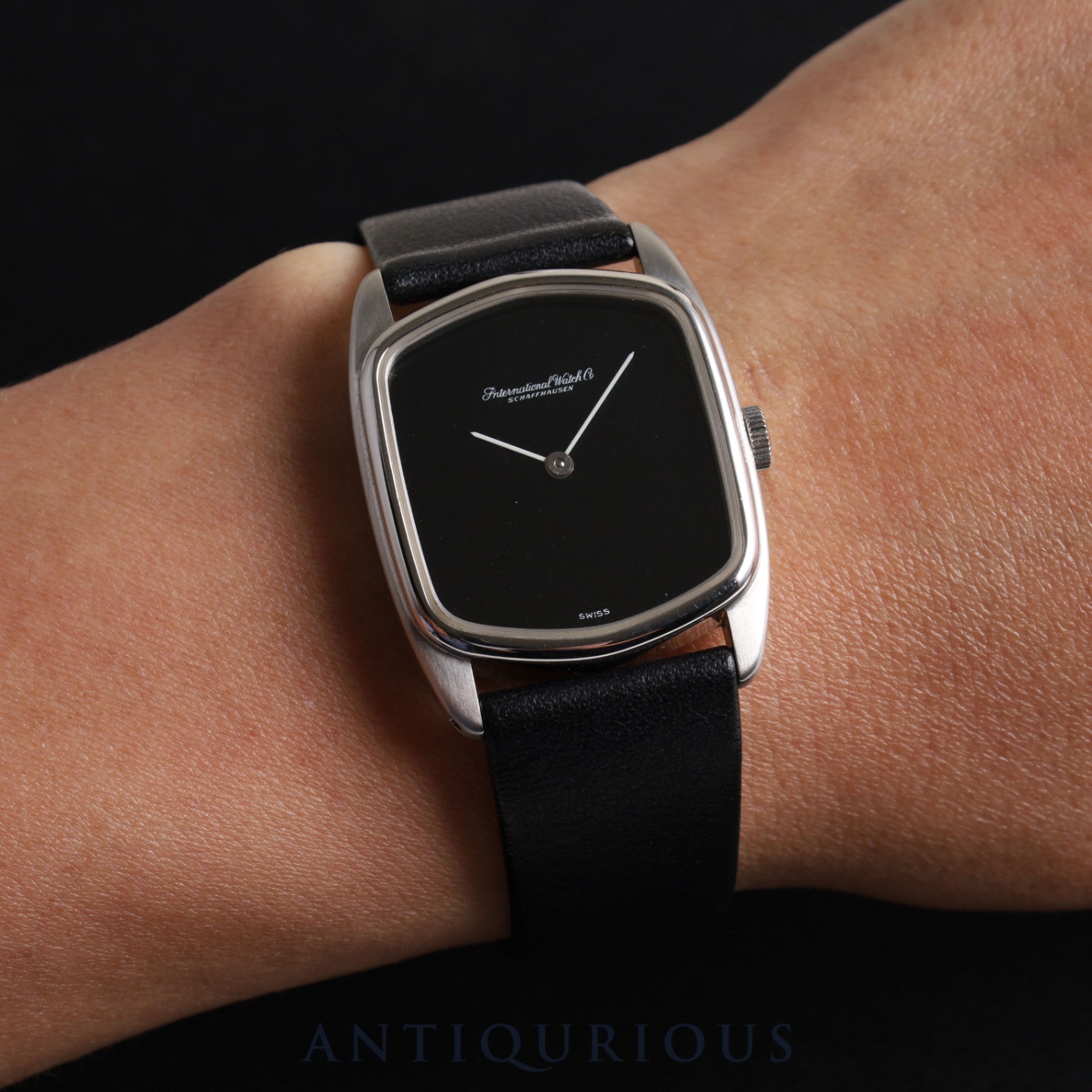 IWC ダヴィンチライン 手巻き SS 純正革ベルト 純正尾錠（SS）ブラック