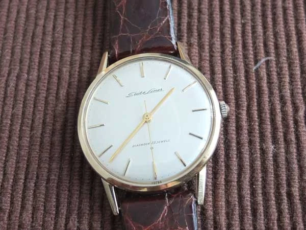 JA-0439| セイコー ライナー 18KYG 18金無垢 手巻 美品 SEIKO LINER