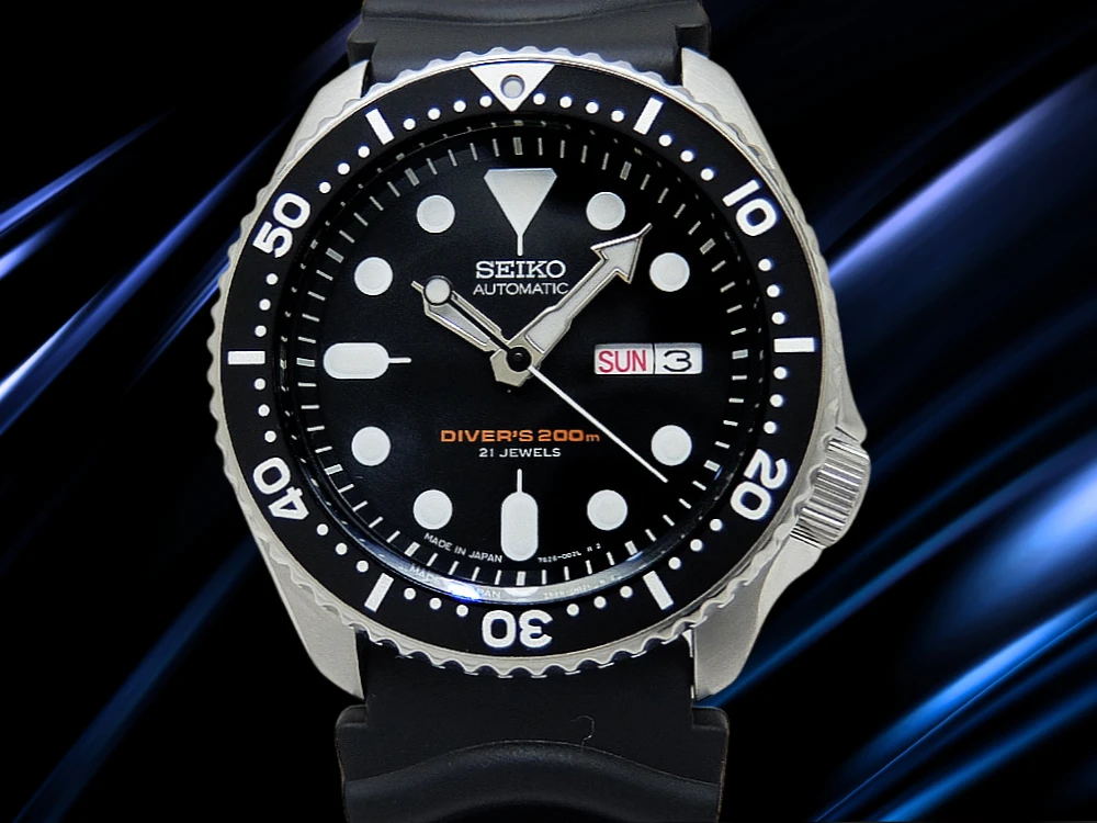 JA-3474| セイコー ダイバーズ 200m SKX007J1 7S26-0020 SS ブラック