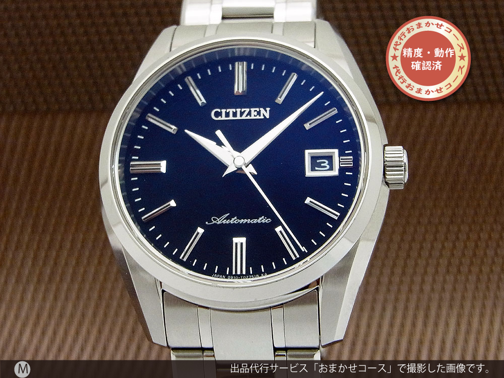 JA-1694| ザ・シチズン The CITIZEN 0910-T018076 SS ブラックダイヤル