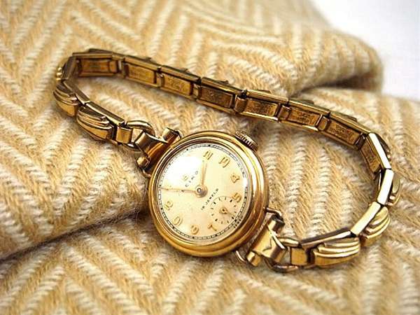 セイコー Sマーク アンティーク レディス K18YG無垢 スモセコ | アン