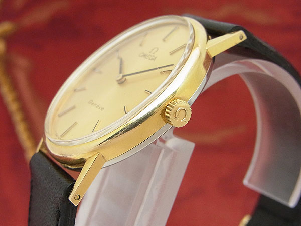 オメガ OMEGA ジュネーブ Geneve エレガントなオーバルケース ゴールド