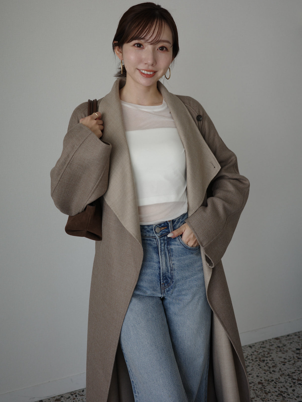 ウールリバーオーバーロングコート