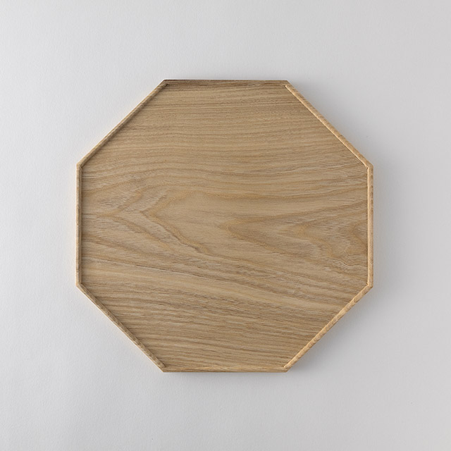 フナハシトモハルさん　杢が美しい栗のお盆　30m トレー　プレート フナハシトモハル - NODE