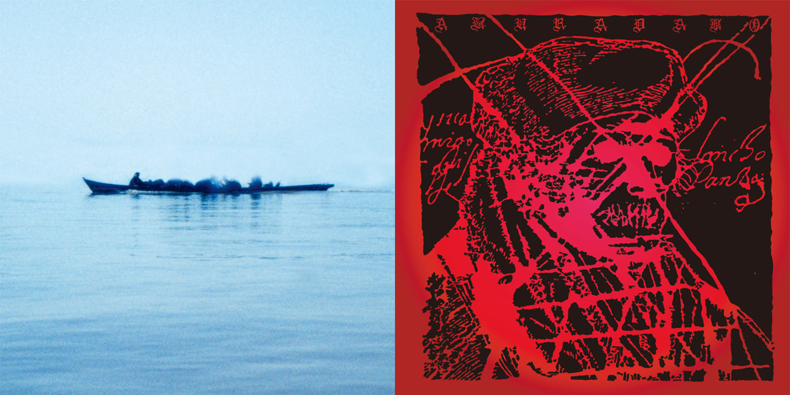 ソノシート付】『あぶらだこ』(舟盤)LP＋『ADK LIVE』LPセット