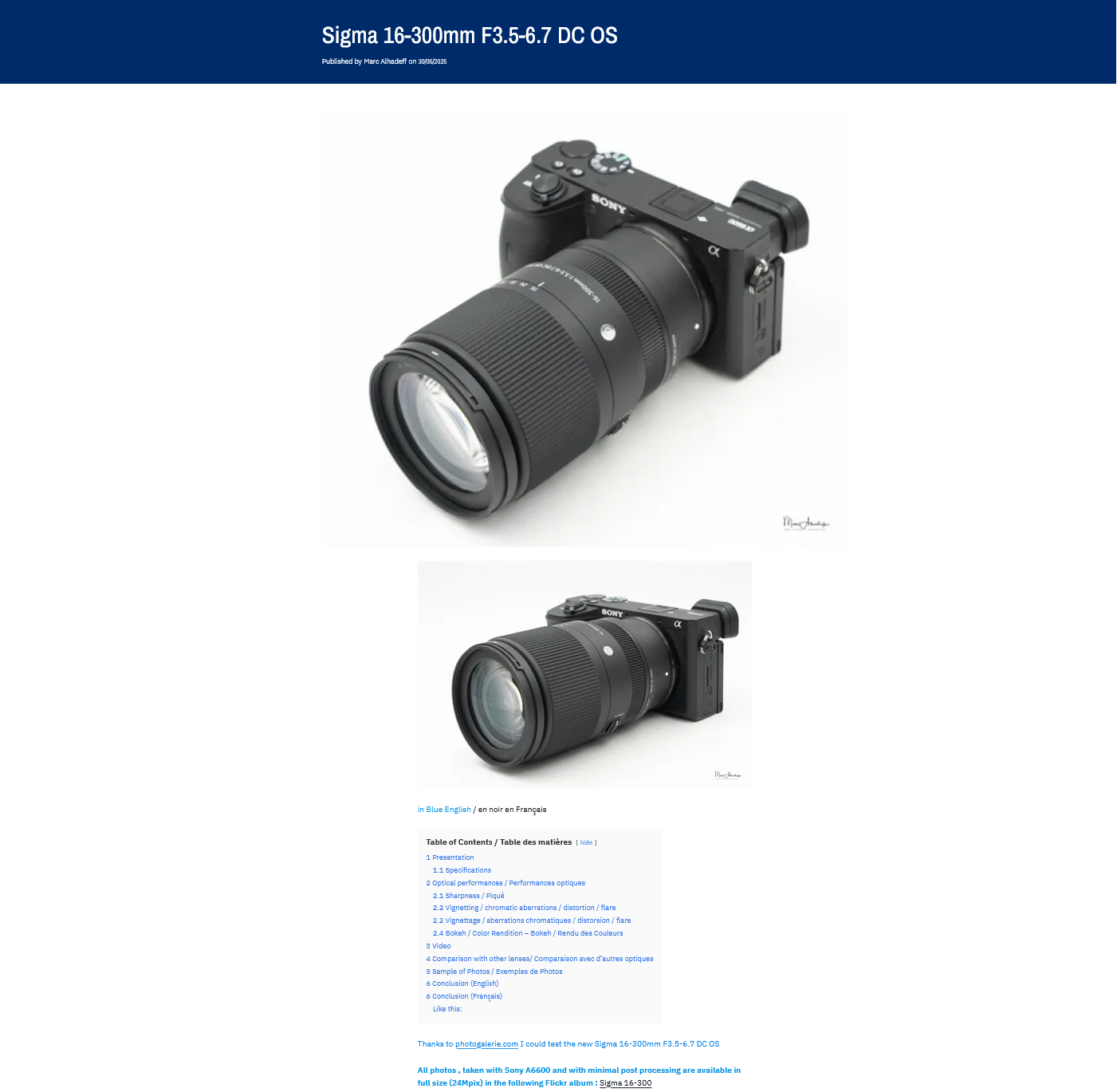 シグマ 16-300mm F3.5-6.7 DC OS は高倍率としては非常に良好な解像