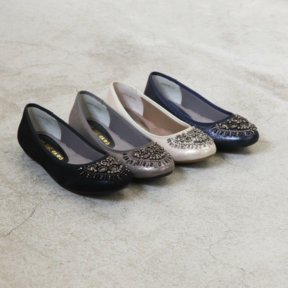 ビジューフラットシューズ（CA_1320509） | あしながおじさん