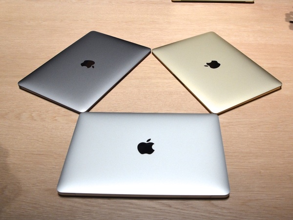 初の本体色ゴールド、感圧パッドの驚き 極薄MacBook 12インチRetina