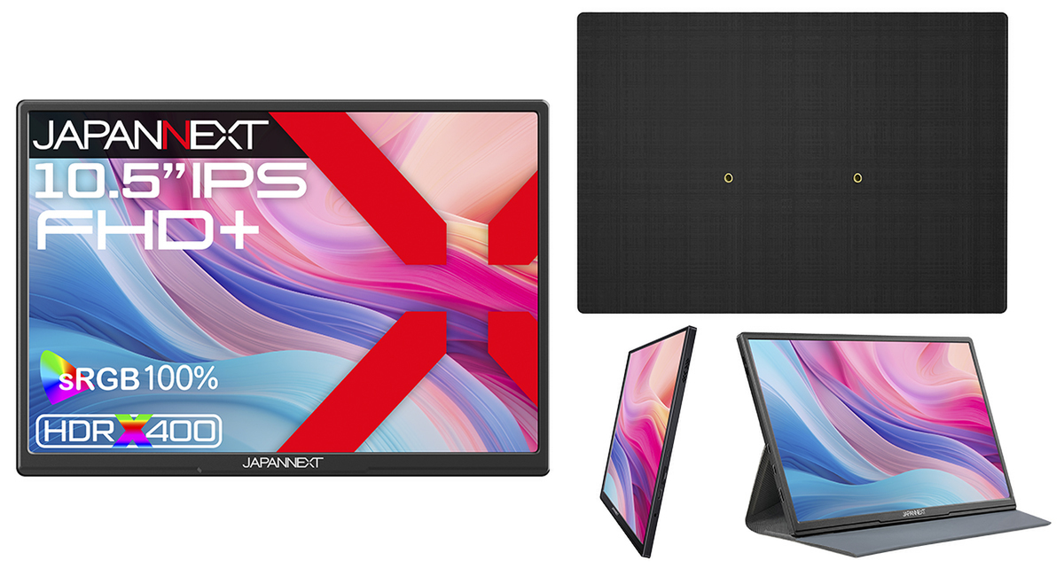 ASCII.jp：JAPANNEXT、縦に広い10.5インチ＆フルHD+ IPSモバイル