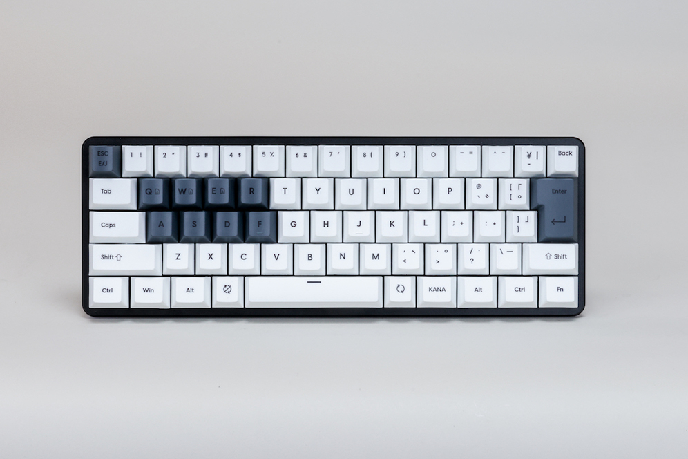 ラピトリ対応の磁気軸キーボード、60％サイズでしかも日本語配列で