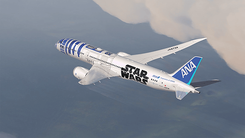 ANA、スター・ウォーズとのコラボ第1弾となる特別塗装機「R2-D2 JET