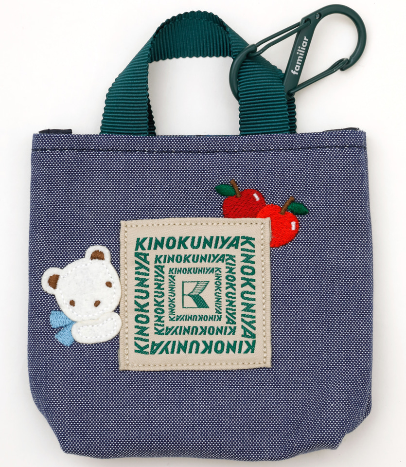 紀ノ国屋×ファミリア、初コラボのデニム生地バッグや巾着など4点