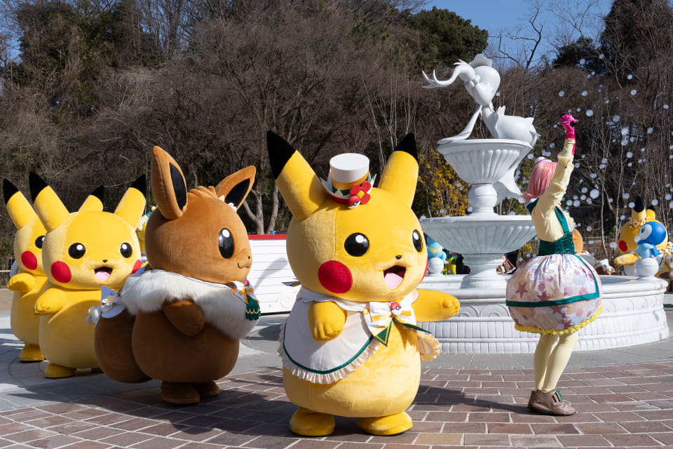 ピカチュウとイーブイが大行進！ いよいよ開業「ポケパーク カントー