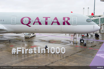 カタール航空、羽田～ドーハ線にエアバス A350-1000型機を2019年1月1日
