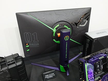 ASUS ROG×エヴァンゲリオンコラボのゲーミングモニター「ROG Strix
