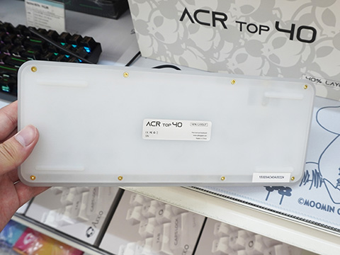 アクリルケース採用の40％キーボード自作キット「Akko ACR TOP40」が