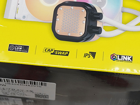 CORSAIRの水冷CPUクーラー「iCUE LINK TITAN RX RGB LCD」に白色モデル