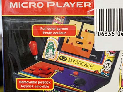 アーケード筐体型のミニゲーム機が入荷、ギャラクシアンやバーガー