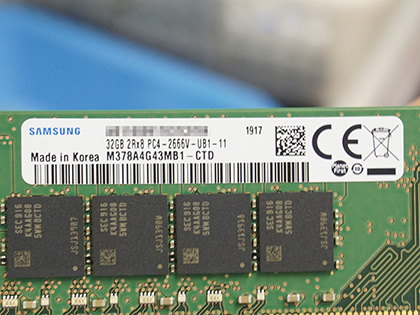 1枚で32GBのSamsung純正DDR4メモリが店頭販売中、実売2.5万円 - AKIBA