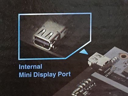 内部Mini DPポートを備えた拡張カード「Thunderbolt 3 AIC R2.0」が