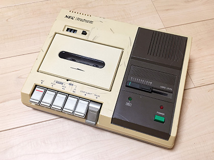 1980年代前半にFDDよりも安くて手軽に使えた「データレコーダー
