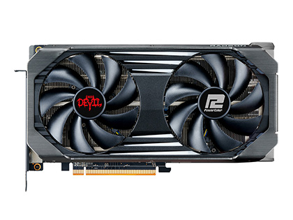 PowerColorのRadeon RX 6600 XTは計2製品、長さ220mmの「Hellhound