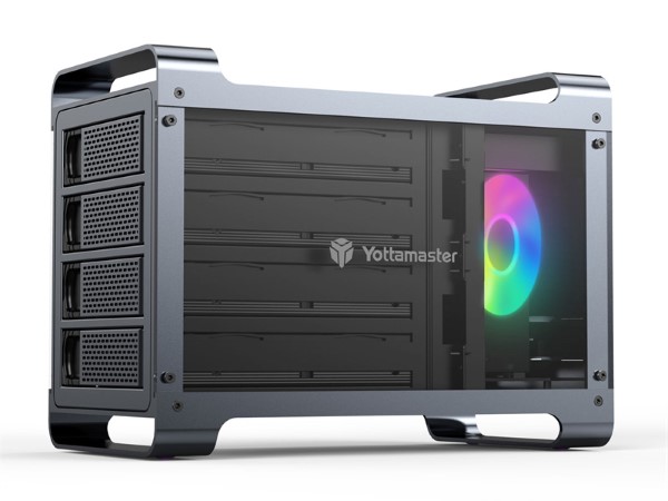 ゲーミングPC環境向けのRAID対応HDDケースが2製品、4ベイと5ベイタイプ