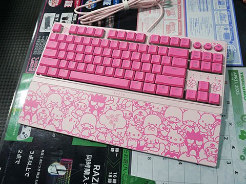 Razerの薄型キーボード「Ornata V3 Tenkeyless」にサンリオコラボ