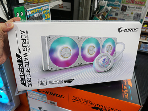 GIGABYTEの簡易水冷クーラー「AORUS WATERFORCE II 360」が登場、計3