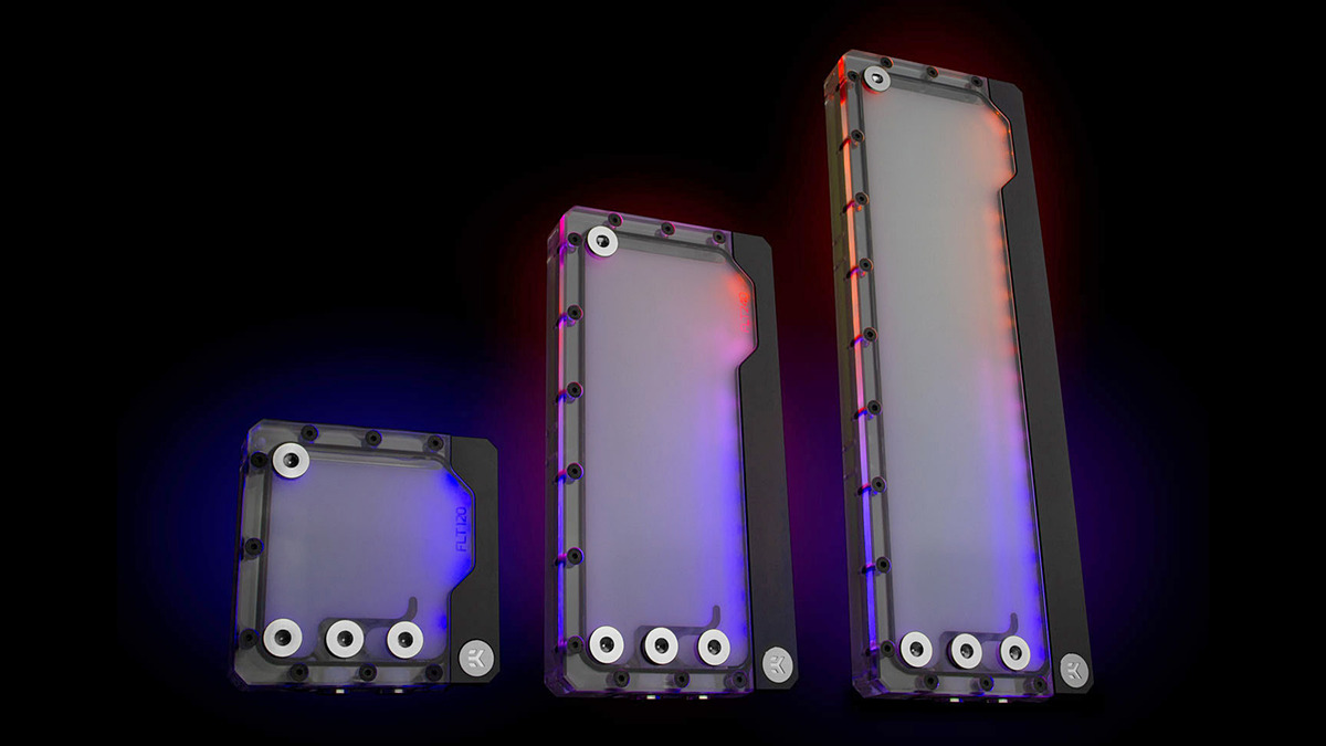 ラジエーターにマウントできる水冷リザーバーにデュアルポンプ対応品