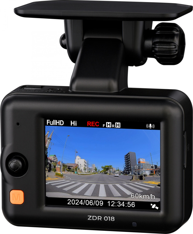コムテック、前後200万画素の2カメラドライブレコーダー「ZDR018