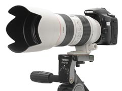 エツミ、キヤノンレンズ用「ホワイトフード」に“70-200mm F2.8 L IS II