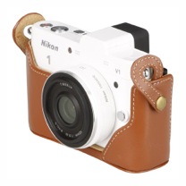 ハクバ、「Nikon 1 V1」「Nikon 1 J1」用の本革ボディケース