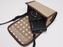 OLYMPUS PEN E-PL6 Liteレンズキット用の帆布製ケース - デジカメ