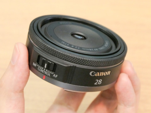 キヤノン、RFマウント最薄・最軽量のパンケーキレンズ「RF28mm F2.8