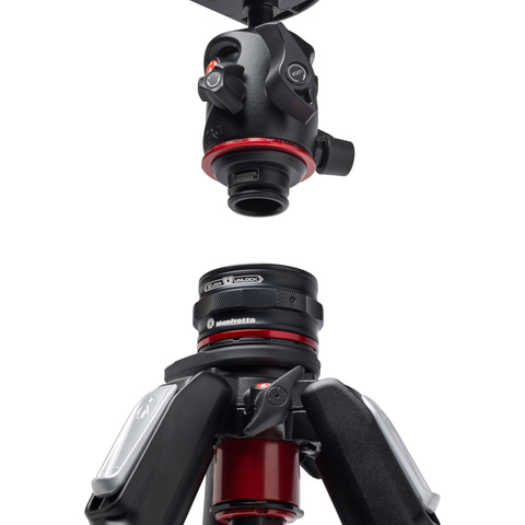 Manfrotto、雲台クイックリリースを組み合わせた055カーボン三脚キット