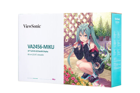 ビューソニック、初音ミクとコラボした液晶ディスプレイを発売決定