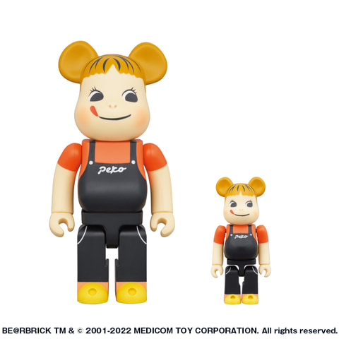 ペコちゃんがアクションフィギュア「BE@RBRICK」の特大サイズに