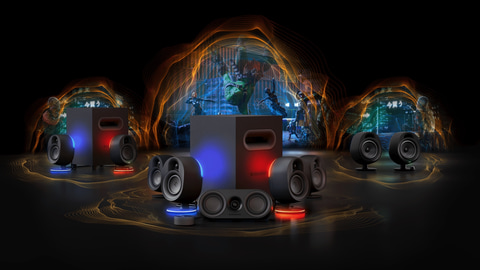 SteelSeries、業界初5.1chサラウンドゲーミングスピーカー「Arena