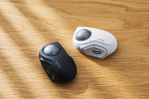 エレコムのトラックボールマウス「bitra」が小型化＆マルチ接続に対応