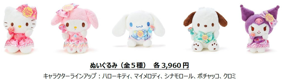 サンリオ「チュッパチャプス」とコラボ。ハローキティやマイメロディを