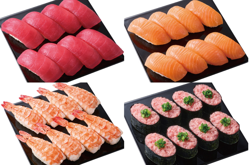 小僧寿し、自分の好きなネタだけ8貫648円/16貫1188円の「推しネタ寿し