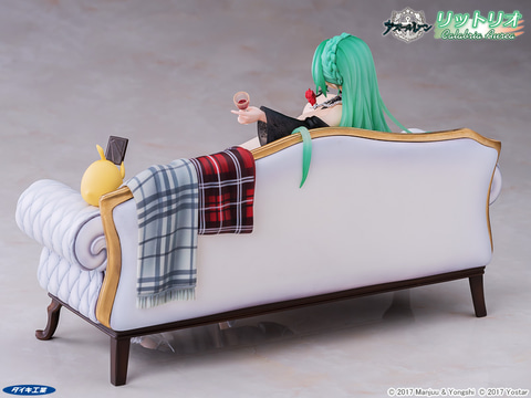 アズレン」より、華麗な漆黒のドレスを纏ったリットリオのフィギュアが