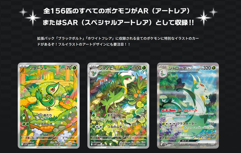 ポケモンカードゲーム」新拡張パック「ブラックボルト」「ホワイト