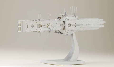 銀河英雄伝説」よりプラモデル「自由惑星同盟軍 第13艦隊旗艦 ヒュー