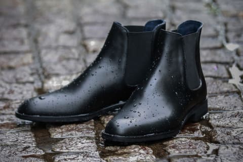 サイドゴアブーツタイプのレインシューズ「防水 誠十郎」 三陽山長